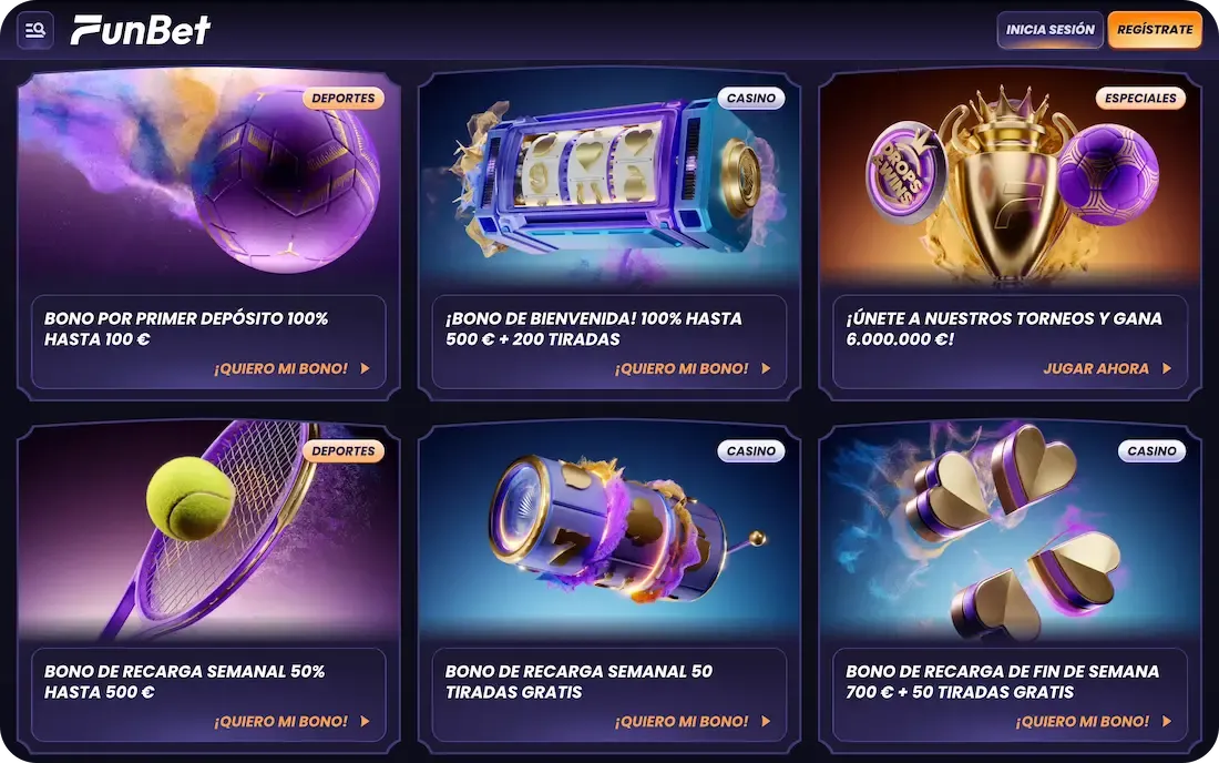 bonos del casino funbet