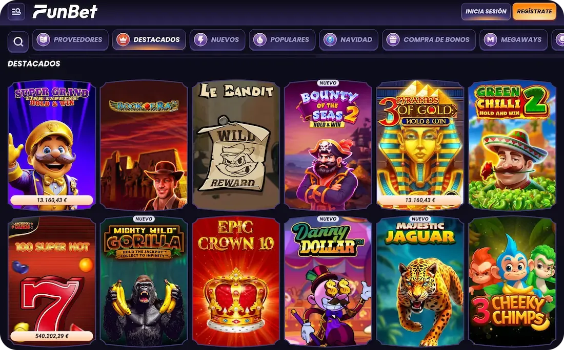 juegos del casino funbet